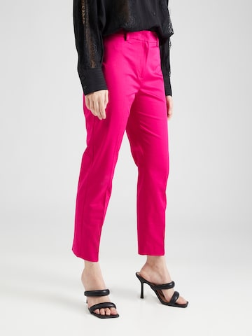 Weekend Max Mara Обычный Плиссированные брюки 'CECCO' в Ярко-розовый: спереди