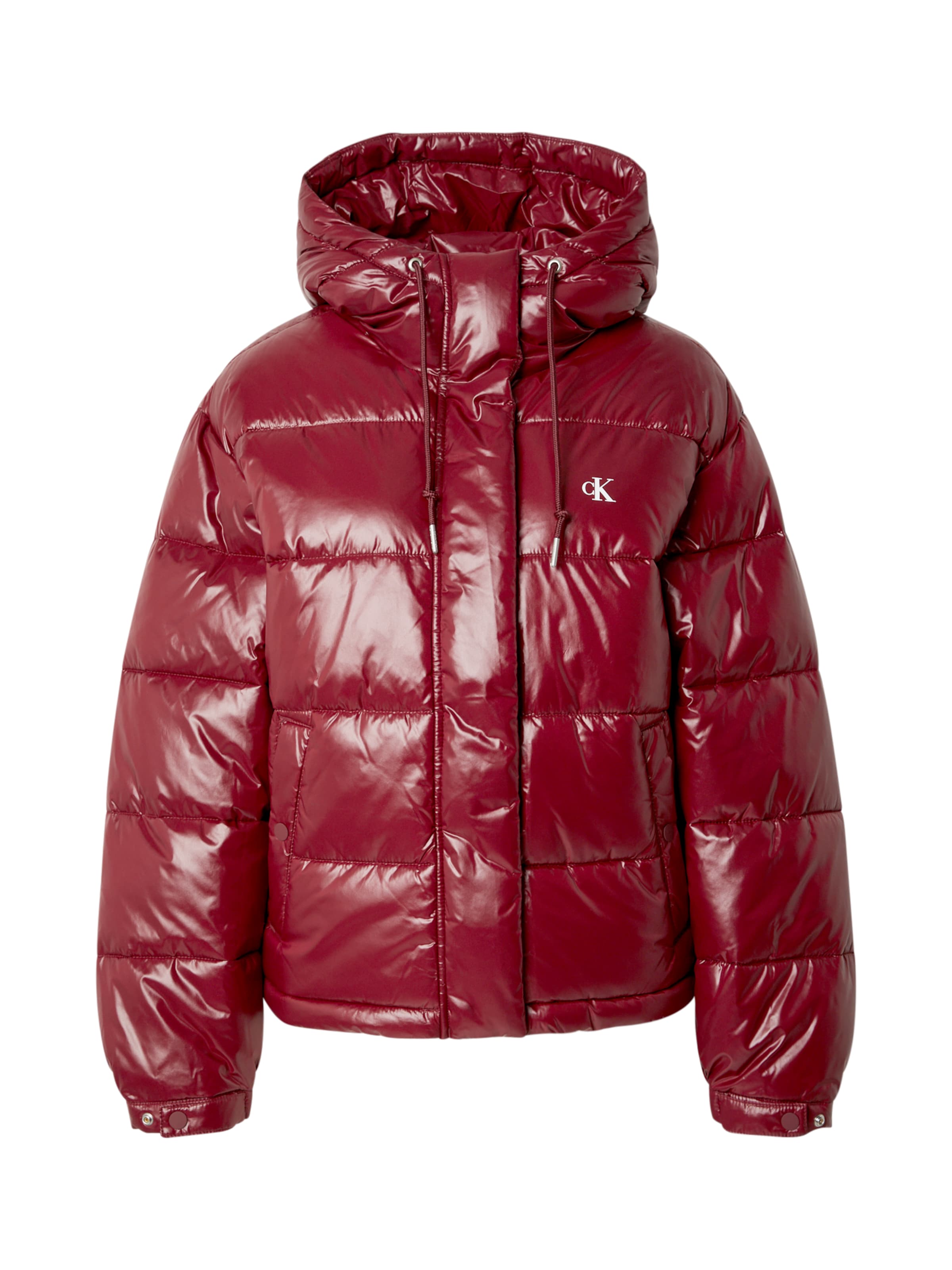 Calvin Klein Jeans Χειμερινό μπουφάν σε κόκκινο: μπροστά