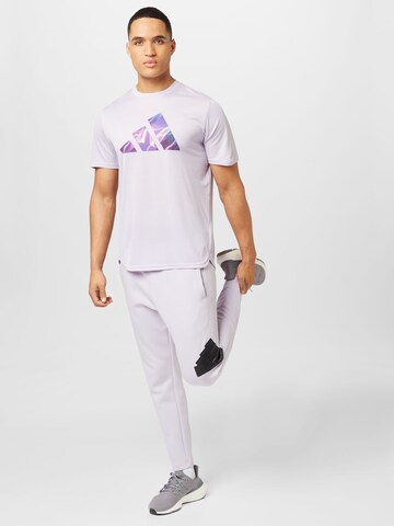 ADIDAS PERFORMANCE Performance Shirt 'Designed For Movement Hiit' in Purple