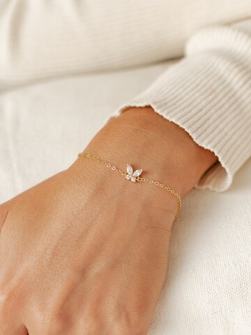 Hey Happiness Armband 'Gem Wings' in Gold