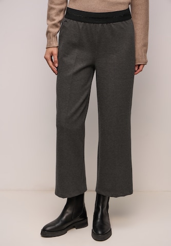 STREET ONE Wide Leg Hose in Grau: Vorderseite
