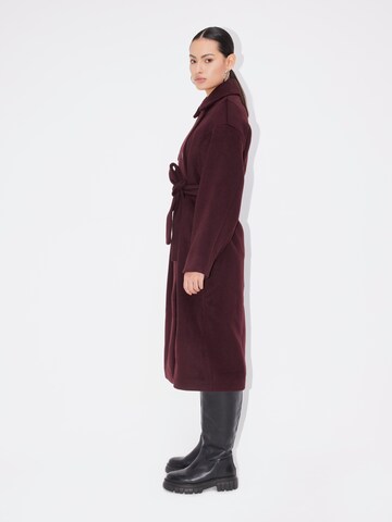 LeGer Premium Between-Seasons Coat 'Armina' in Brown