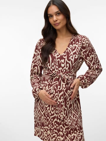 Robe 'VMMFriga' Vero Moda Maternity en beige : devant