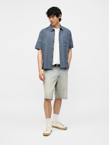 HOLLISTER Regular fit Button Up Shirt in Blue