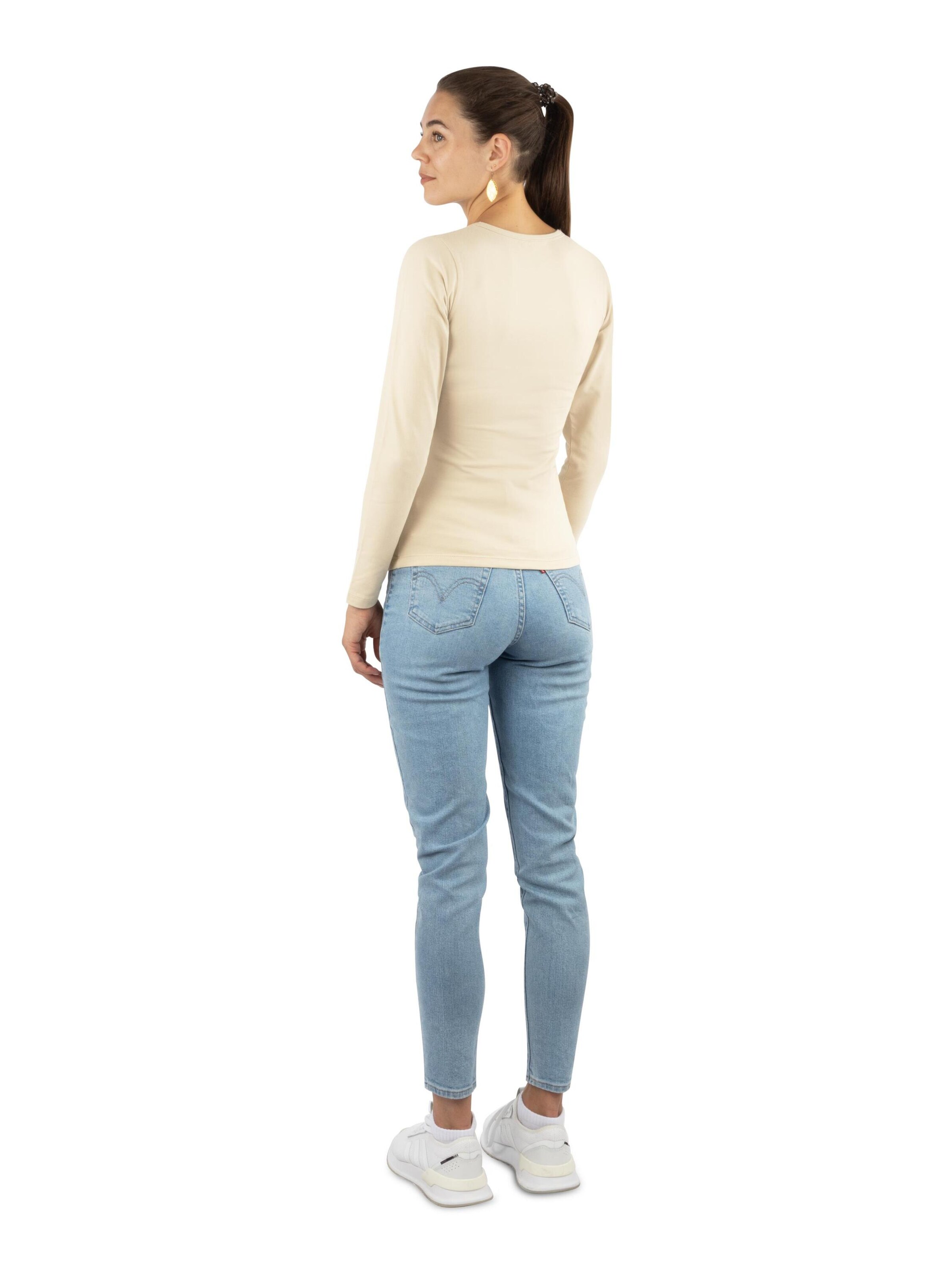 Janice Sweatshirt ' Niska ' in Beige