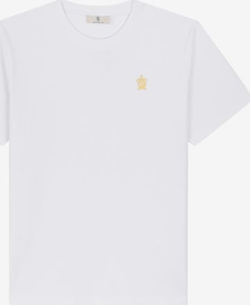 T-Shirt Pacifique Sud en blanc : devant