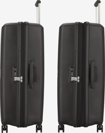 American Tourister Trolley 'Aerostep' in Schwarz