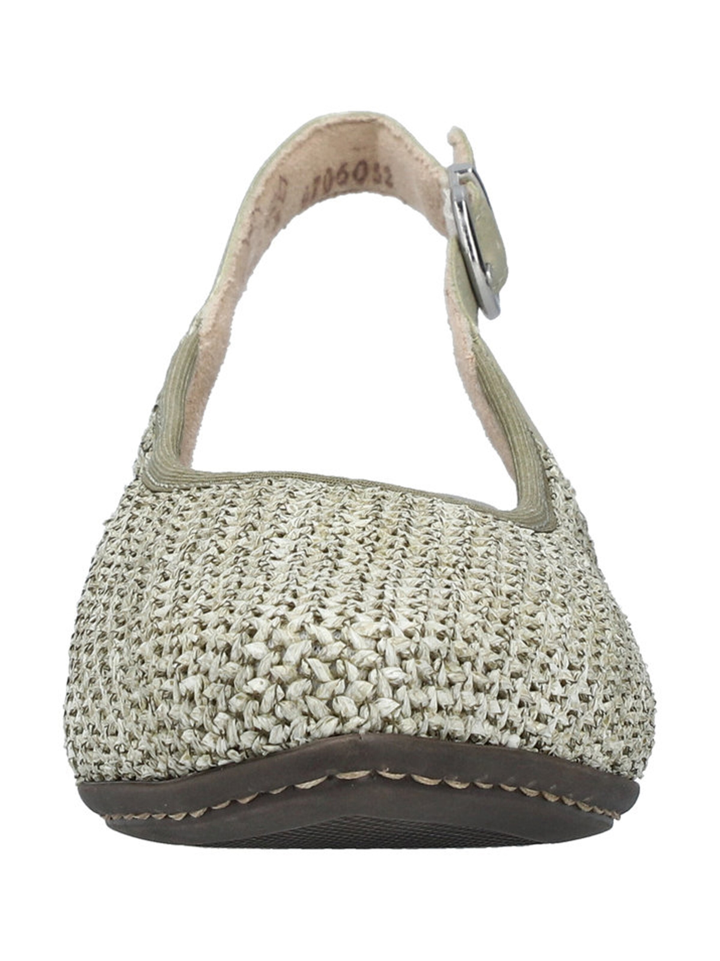 Décolleté sling di Rieker in verde