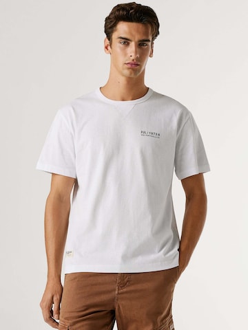 T-Shirt 'Scott' Pepe Jeans en blanc