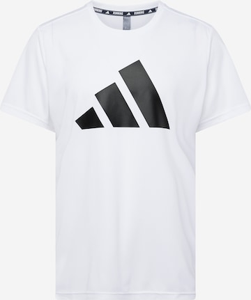 Tricou funcțional 'RUN IT' de la ADIDAS PERFORMANCE pe alb: față