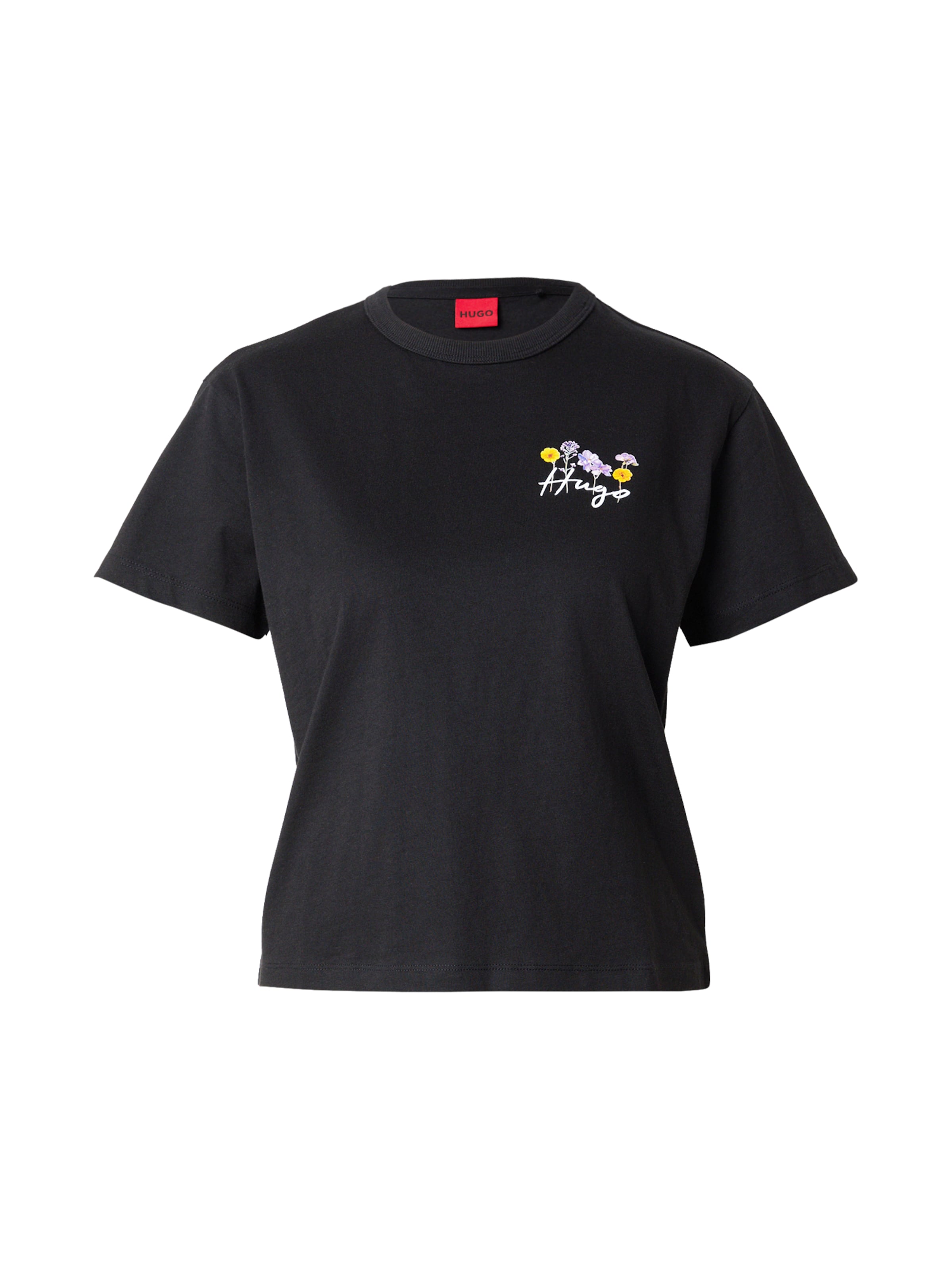 Tricou 'Destrel_4' de la HUGO pe negru: față