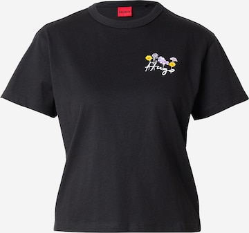 HUGO - Camisa 'Destrel_4' em preto: frente