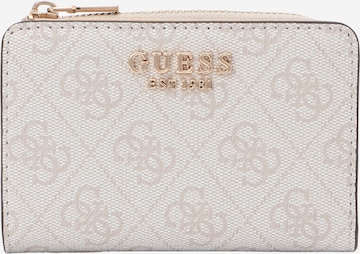Portamonete 'LAUREL II' di GUESS in bianco: frontale