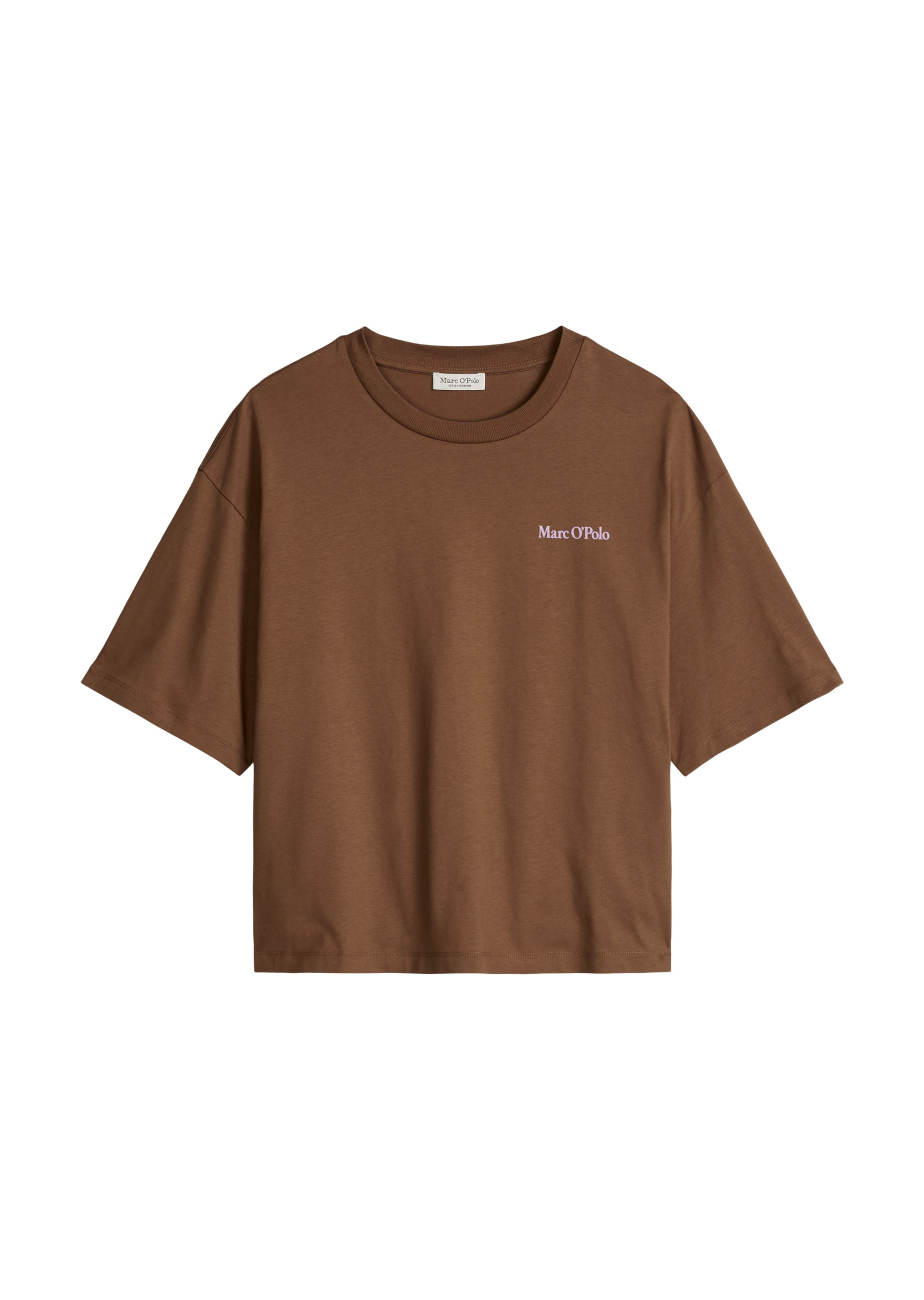 Marc O'Polo Shirt in Bruin: voorkant