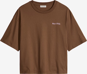 Marc O'Polo Shirt in Bruin: voorkant
