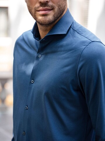 Suitable Slim fit Button Up Shirt in Blue