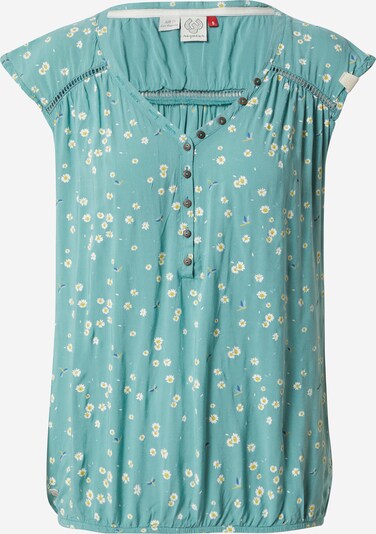 Ragwear Chemisier 'SALTY' en bleu clair / jaune d'or / jade / blanc, Vue avec produit