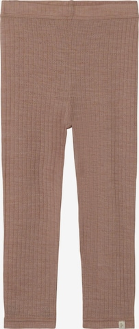 Coupe slim Leggings NAME IT en marron : devant