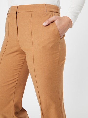 ESPRIT Boot cut Pleated Pants in Brown