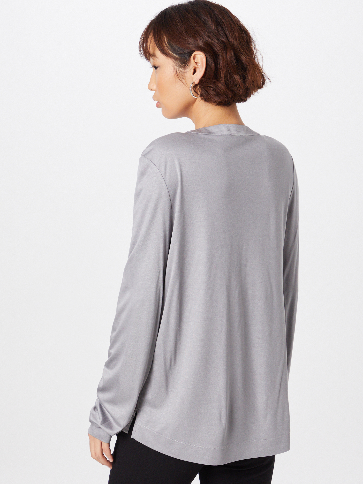 Odzież Plus size s.Oliver BLACK LABEL Bluzka w kolorze Srebrno-Szarym 