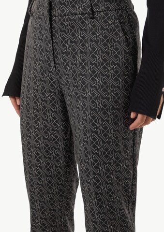 COMMA Slimfit Broek in Zwart