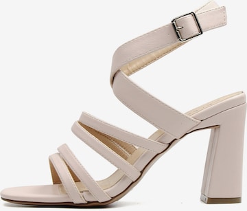 Celena Sandaler med rem 'Cattaleya' i beige: forside