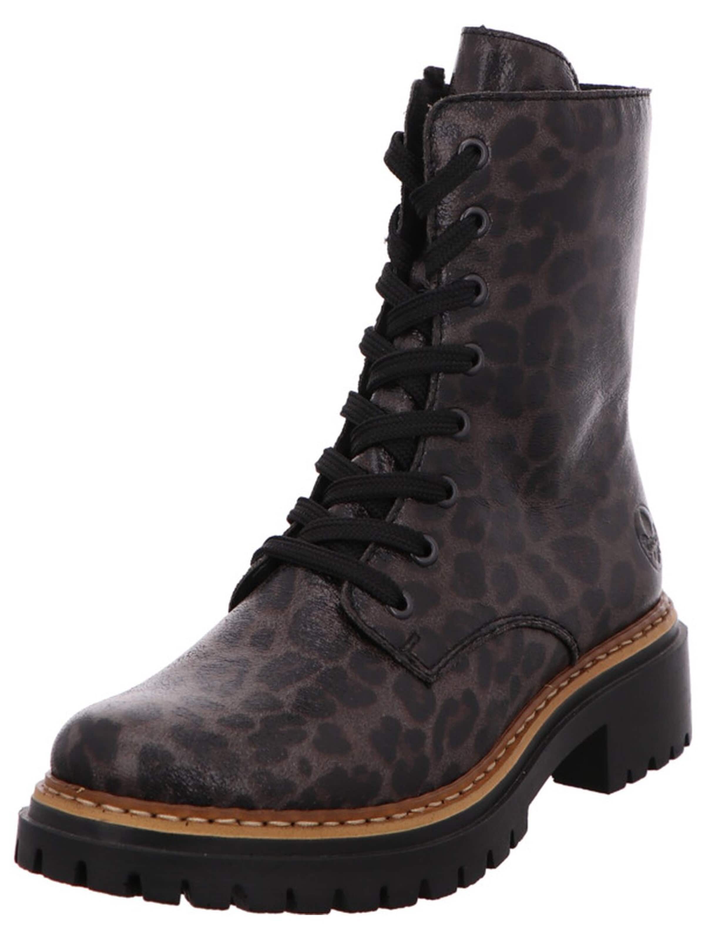 Rieker Boots 'Stiefel Damen 72627-90 Kunststoff (Synthetik) in bunt' in Bruin: voorkant