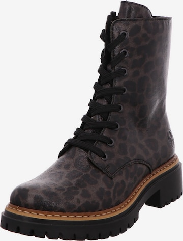 Boots 'Stiefel Damen 72627-90 Kunststoff (Synthetik) in bunt' di Rieker in marrone: frontale