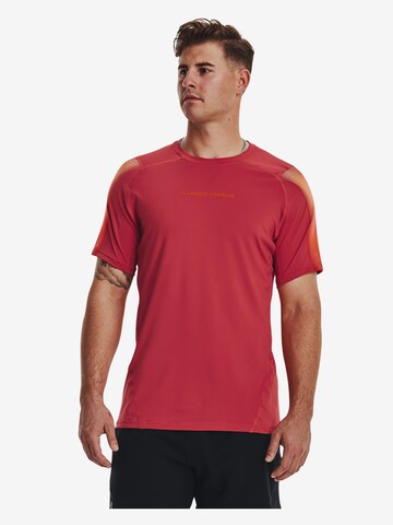 T-Shirt fonctionnel UNDER ARMOUR en rouge : devant