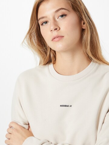 NEBBIA Sport sweatshirt i beige