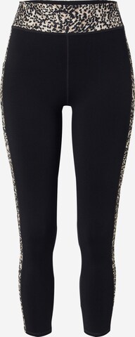 Skinny Pantaloni sport de la SKECHERS pe negru: față