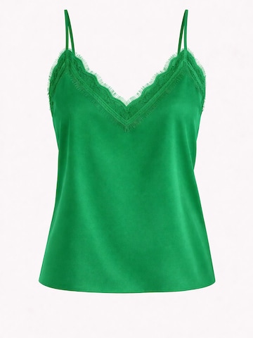 Worldclassca Top 'Spaghetti Lace Trim Top' in Green: front