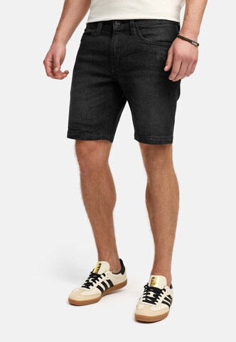Coupe slim Jean 'Fly' INDICODE JEANS en noir