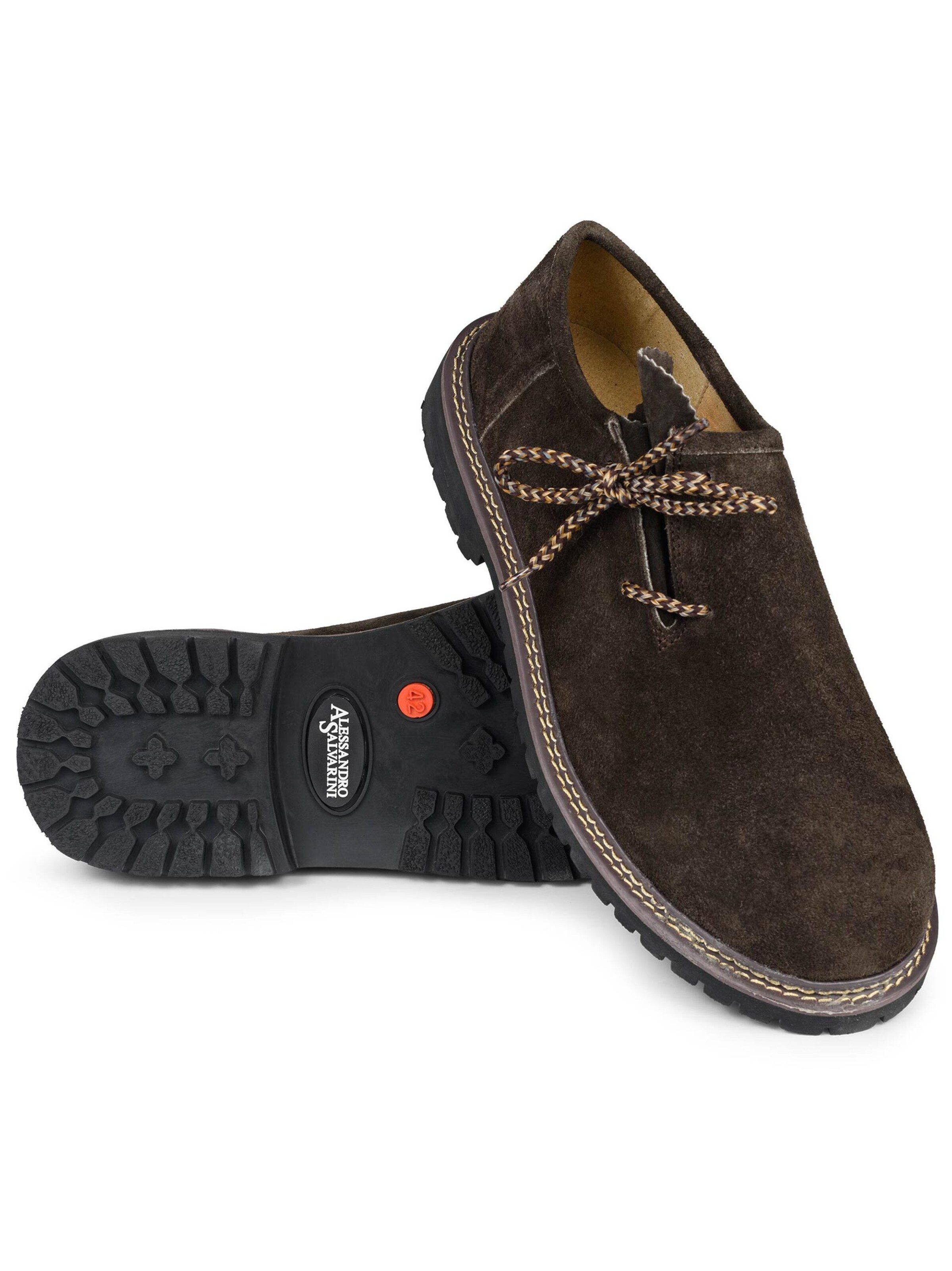 Alessandro Salvarini Trachtenschuhe 'AS453' in Braun
