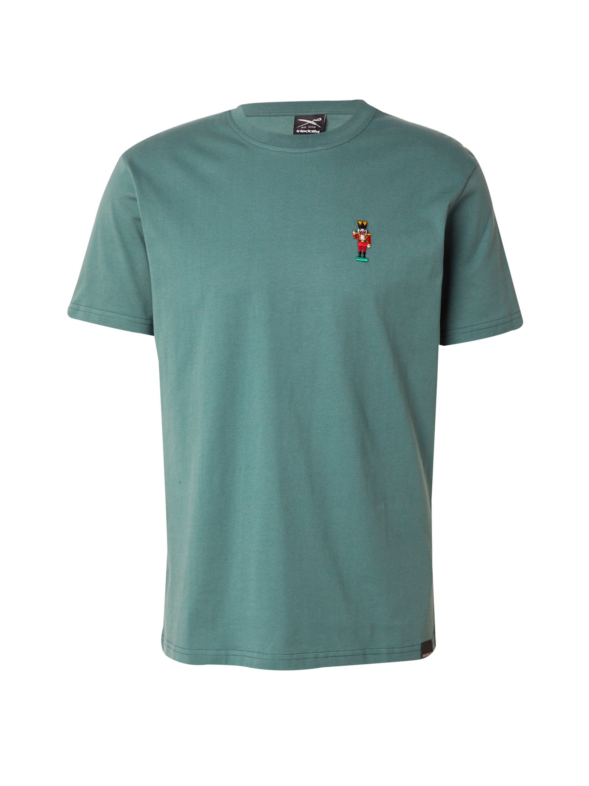 Iriedaily Shirt 'Nutcrax' in Emerald / Light green / Red / White, Item view