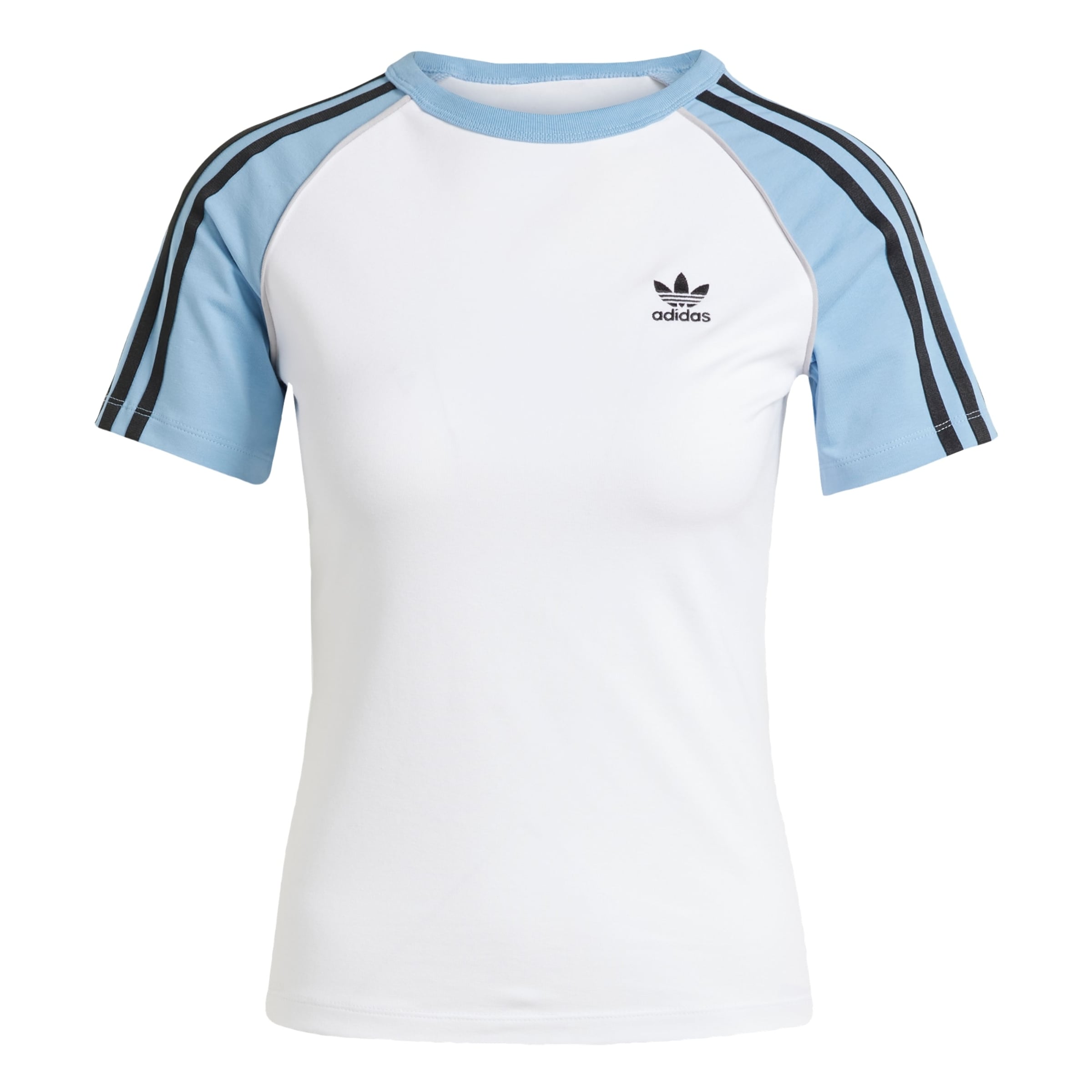 T-shirt 'Adicolor' ADIDAS ORIGINALS en blanc : devant