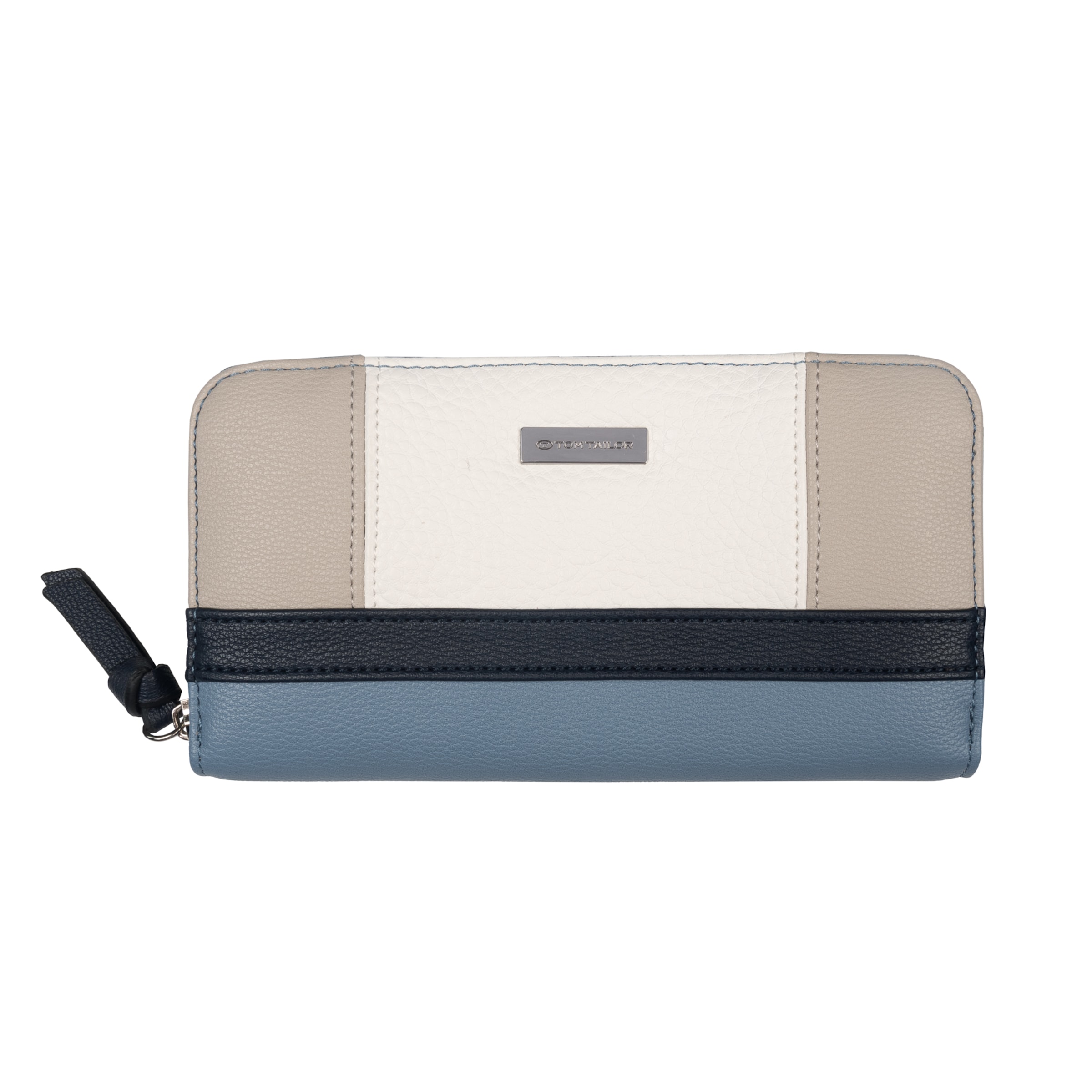TOM TAILOR Wallet in Beige: front