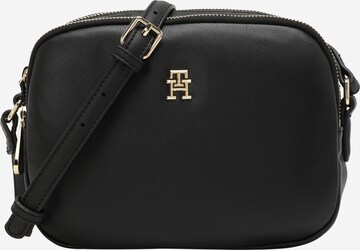 TOMMY HILFIGER Crossbody Bag 'Poppy Plus' in Black: front