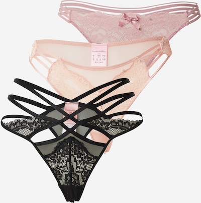 Siaurikės iš Hunkemöller, spalva – rausvai violetinė spalva / pudros spalva / juoda, Prekių apžvalga
