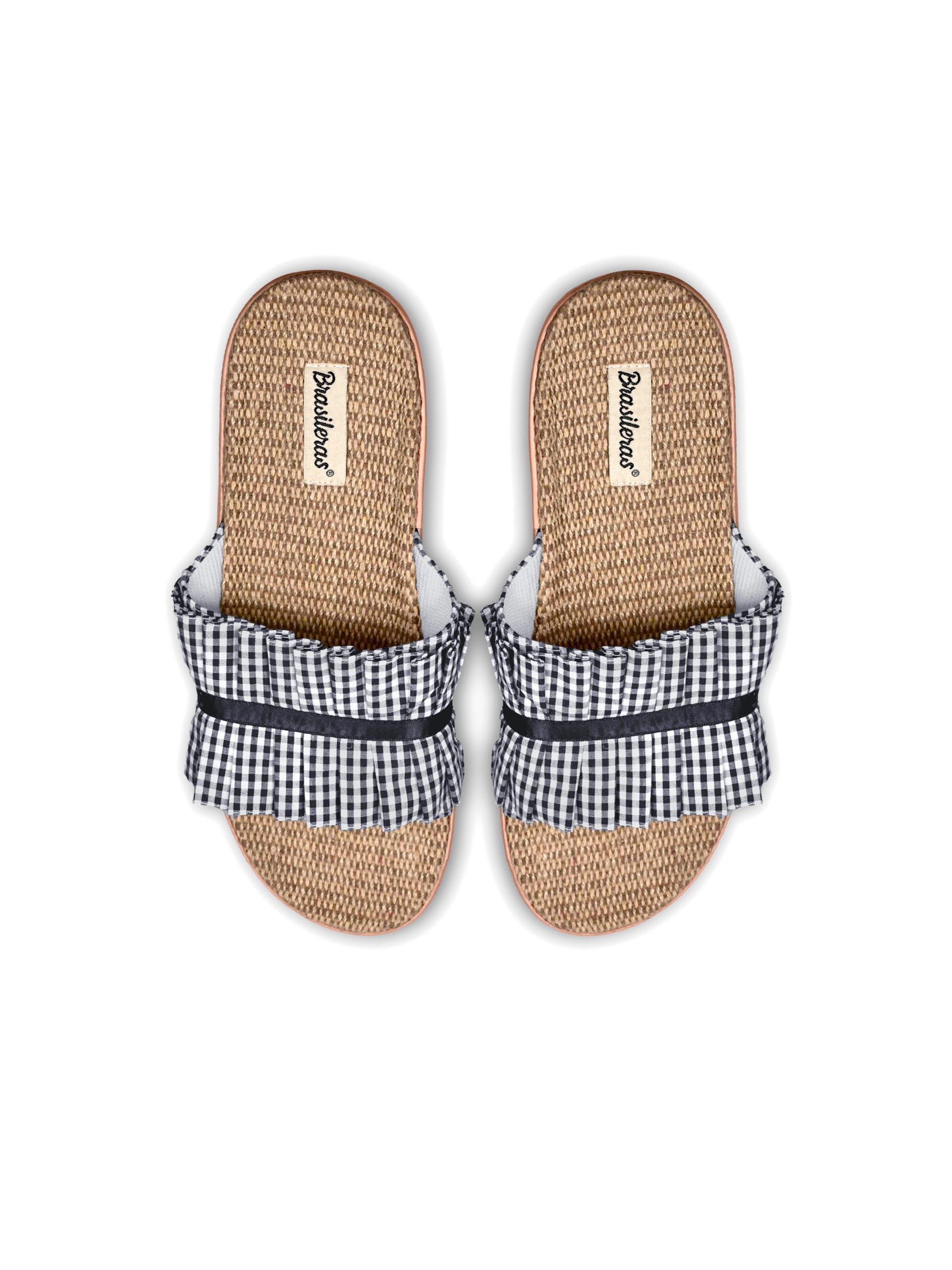 Sandalo 'Vichy' di Brasileras in blu