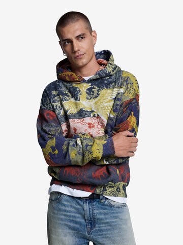 Desigual Mikina – mix barev: přední strana