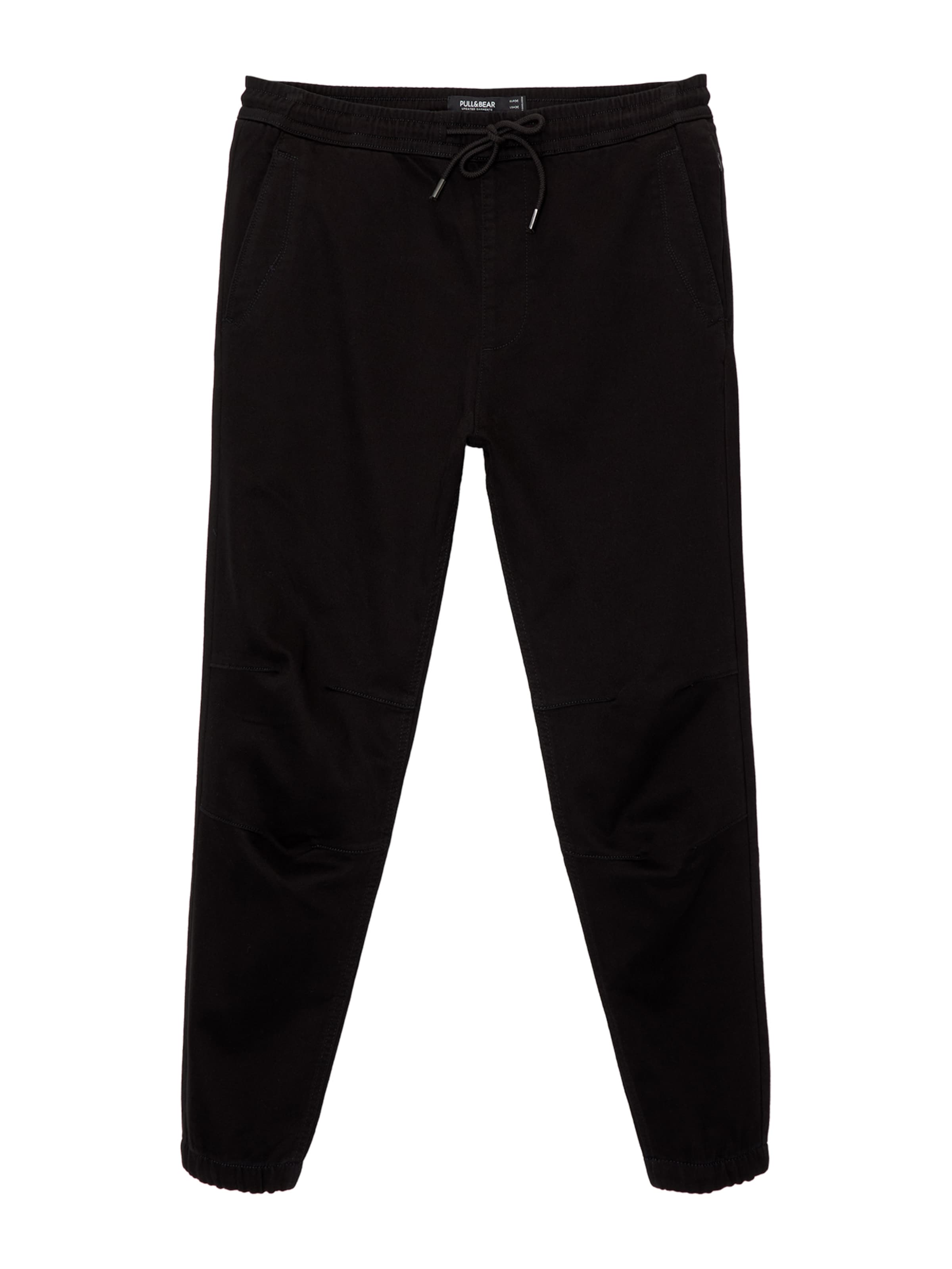 Tapered Pantaloni di Pull&Bear in nero: frontale