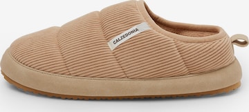 CALZEDONIA Slippers in Beige: front