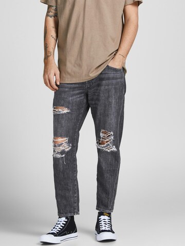 Regular Jeans 'Chris' de la JACK & JONES pe negru: față