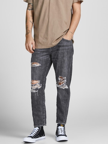 JACK & JONES Szabványos Farmer 'Chris' - fekete: elől