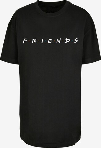 F4NT4STIC Oversized Shirt 'Friends TV Serie' in Black: front