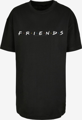 F4NT4STIC Oversized Shirt 'Friends TV Serie' in Black: front