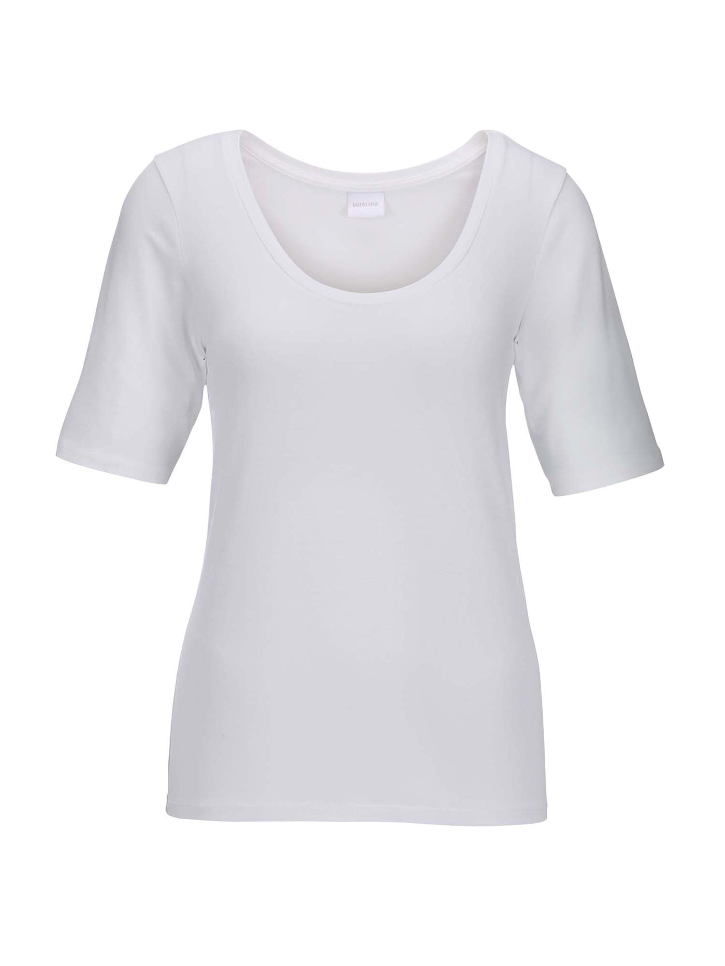 T-shirt MADELEINE en blanc : devant