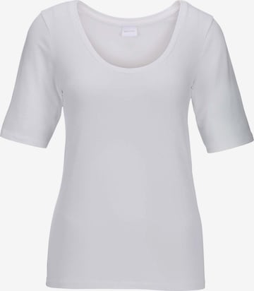 T-shirt MADELEINE en blanc : devant