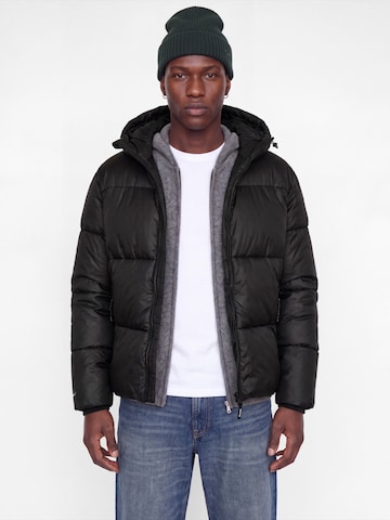 JACK & JONES Winter jacket 'JCOLEGACY' in Black: front